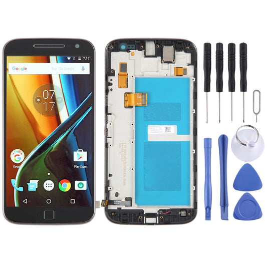 Original LCD Screen For Motorola Moto G4 Plus Digitizer Full Assembly With Frame(Black) - Repair & Spare Parts by buy2fix | Online Shopping UK | buy2fix