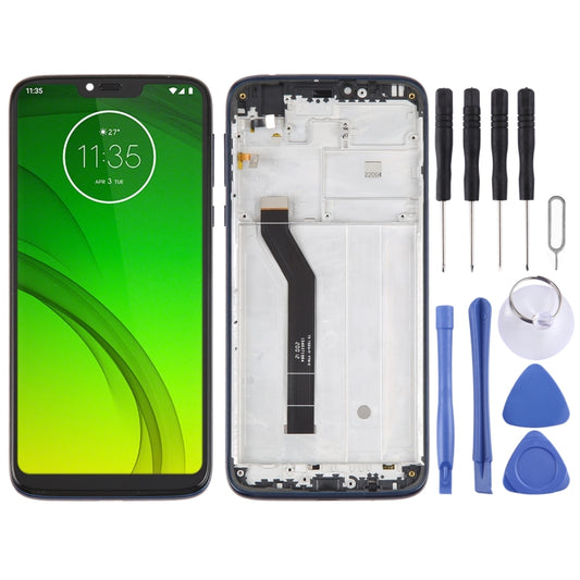 Original LCD Screen For Motorola Moto G7 Power BRA Edition Digitizer Full Assembly With Frame(Blue) - Repair & Spare Parts by buy2fix | Online Shopping UK | buy2fix