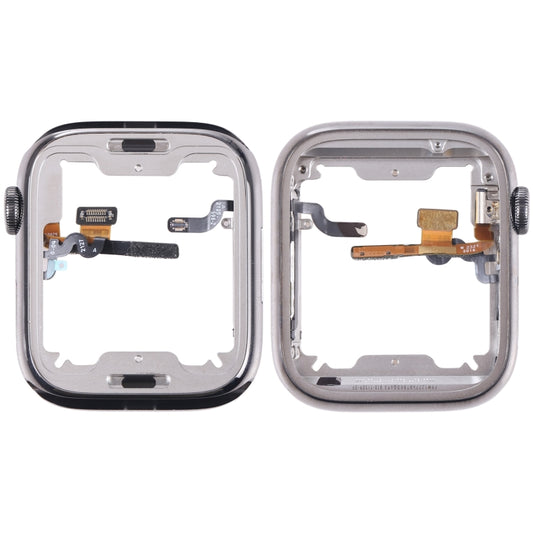For Apple Watch Series 7 45mm Middle Frame Bezel Plate with Loudspeaker / Power / Rotating Shaft Flex Cable - Repair & Spare Parts by buy2fix | Online Shopping UK | buy2fix
