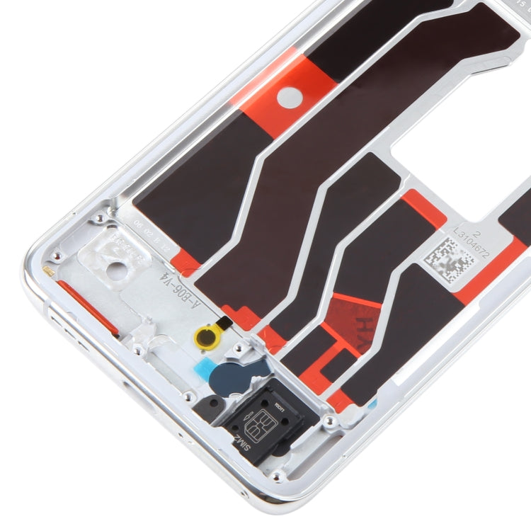 For OPPO Find X3 Original Front Housing LCD Frame Bezel Plate (Silver) by buy2fix