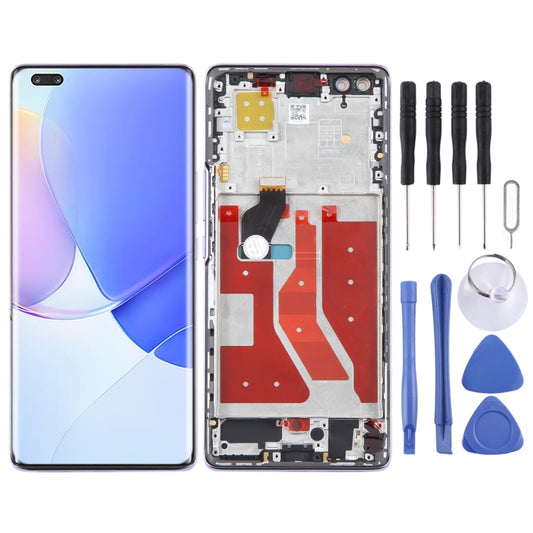 Original LCD Screen For Huawei nova 9 Pro Digitizer Full Assembly with Frame(Purple) by buy2fix