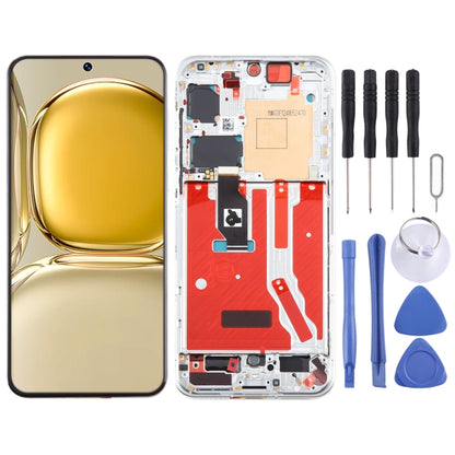 Original LCD Screen For Huawei P50 Digitizer Full Assembly with Frame(Silver) by buy2fix