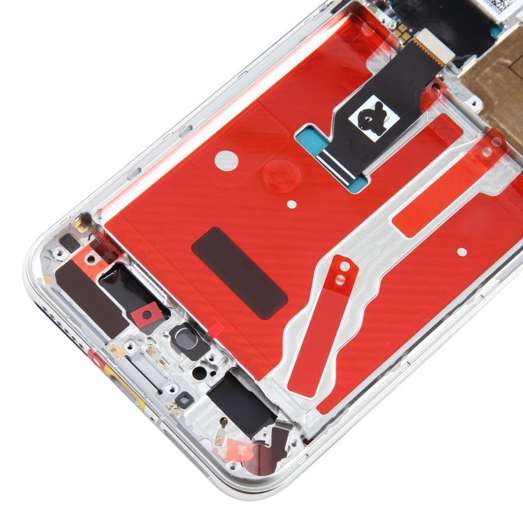 Original LCD Screen For Huawei P50 Digitizer Full Assembly with Frame(Silver) by buy2fix