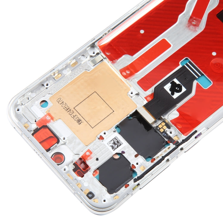 Original LCD Screen For Huawei P50 Digitizer Full Assembly with Frame(Silver) by buy2fix