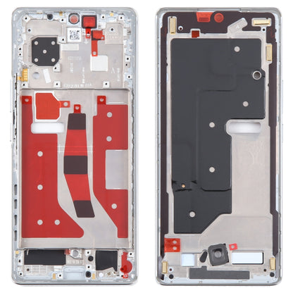 For Honor 80 Front Housing LCD Frame Bezel Plate(Silver) by buy2fix