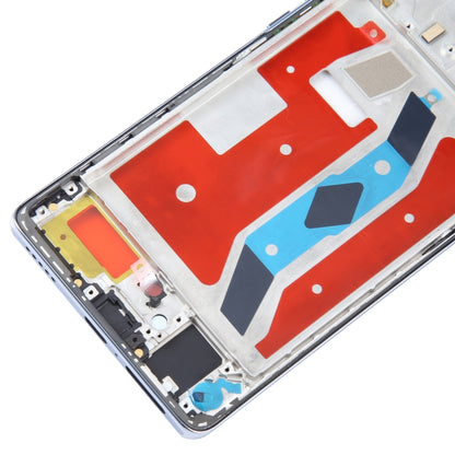 For Honor X40 Front Housing LCD Frame Bezel Plate(Blue) by buy2fix