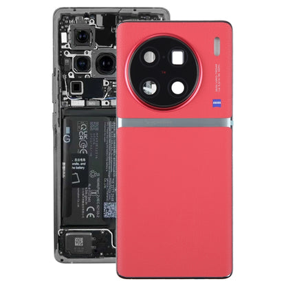 For vivo X90 Pro+ Original Battery Back Cover with Camera Lens Cover(Red) by buy2fix