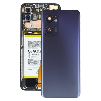 For OPPO Reno7 5G Original Battery Back Cover with Camera Lens Cover(Black) by buy2fix
