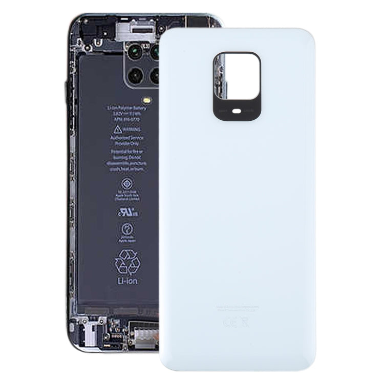 For Xiaomi Redmi Note 9 Pro India OEM Glass Battery Back Cover(White) - Back Cover by buy2fix | Online Shopping UK | buy2fix