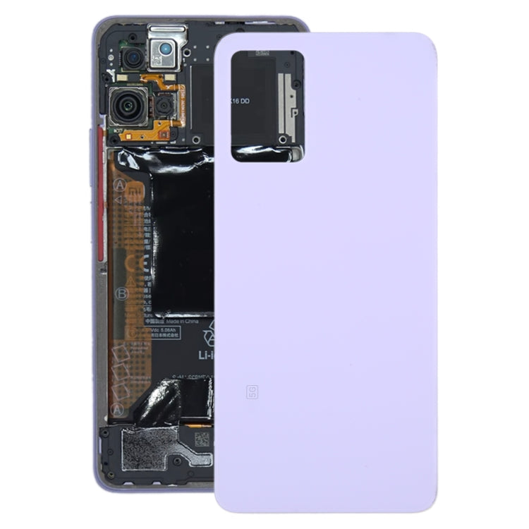 For Xiaomi Redmi Note 11 Pro+ 5G India Glass Battery Back Cover(Purple) - Back Cover by buy2fix | Online Shopping UK | buy2fix