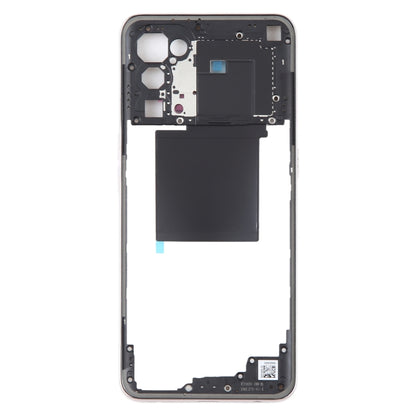 For OPPO Reno5 5G Original Middle Frame Bezel Plate (Gold) - Frame Bezel Plate by buy2fix | Online Shopping UK | buy2fix