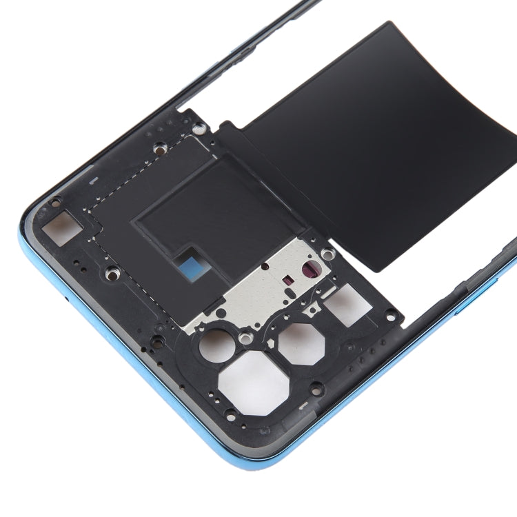 For OPPO Reno5 5G Original Middle Frame Bezel Plate (Blue) - Frame Bezel Plate by buy2fix | Online Shopping UK | buy2fix