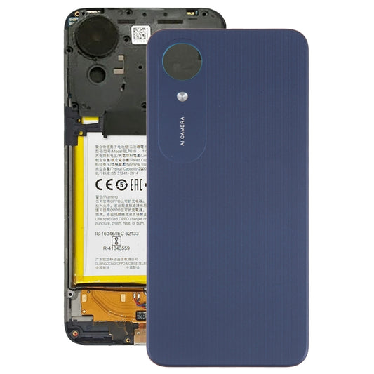 For OPPO A17K Original Battery Back Cover(Dark Blue) - Back Cover by buy2fix | Online Shopping UK | buy2fix