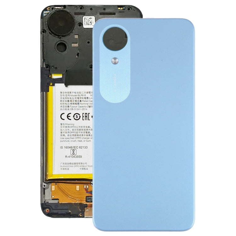 For OPPO A17K Original Battery Back Cover(Blue) - Back Cover by buy2fix | Online Shopping UK | buy2fix