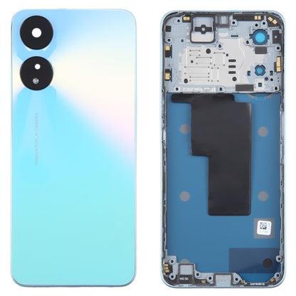 For OPPO A58 Original Battery Back Cover with Middle Frame(Blue) - Back Cover by buy2fix | Online Shopping UK | buy2fix