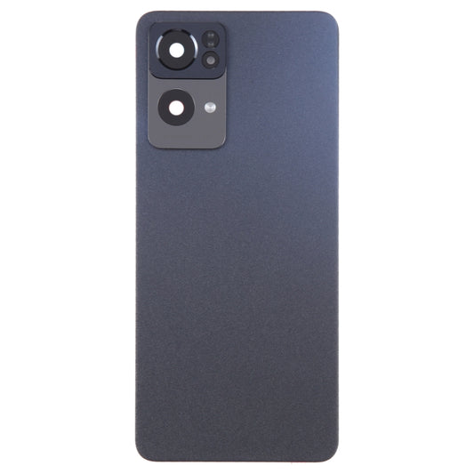 For OPPO Reno7 Pro Original Battery Back Cover with Camera Lens Cover(Black) by buy2fix