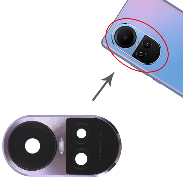 For OPPO Reno10 Pro Global Original Camera Lens Cover (Purple) - Camera Series by buy2fix | Online Shopping UK | buy2fix