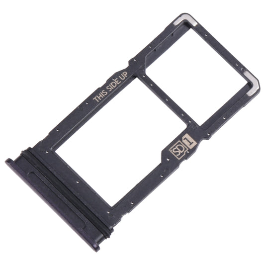 For Motorola One 5G Ace SIM Card Tray + Micro SD Card Tray (Black) by buy2fix