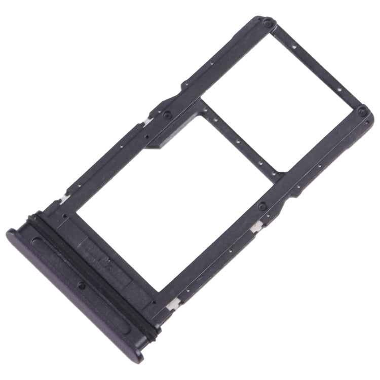 For Motorola One 5G Ace SIM Card Tray + Micro SD Card Tray (Black) by buy2fix