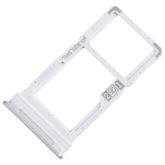 For Motorola One 5G Ace SIM Card Tray + Micro SD Card Tray (Silver) by buy2fix