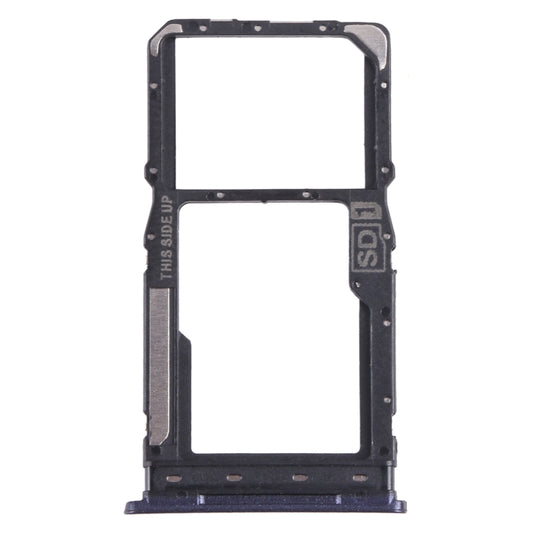 For Motorola Moto G Pure SIM Card Tray + Micro SD Card Tray (Purple) - Card Socket by buy2fix | Online Shopping UK | buy2fix