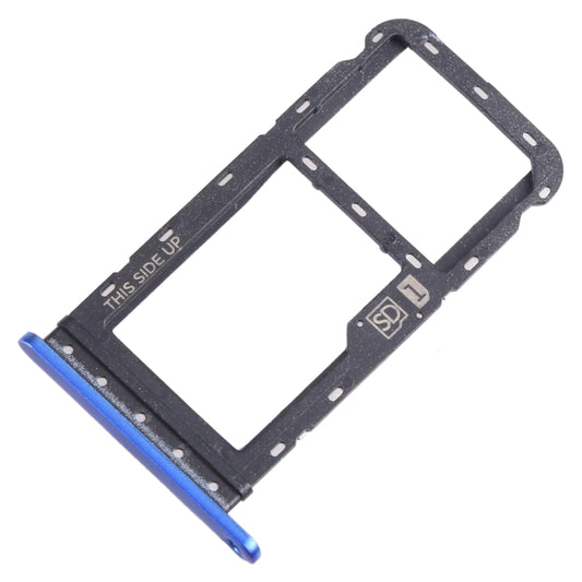 For Motorola Moto G Power 2021 SIM Card Tray + Micro SD Card Tray (Blue) by buy2fix