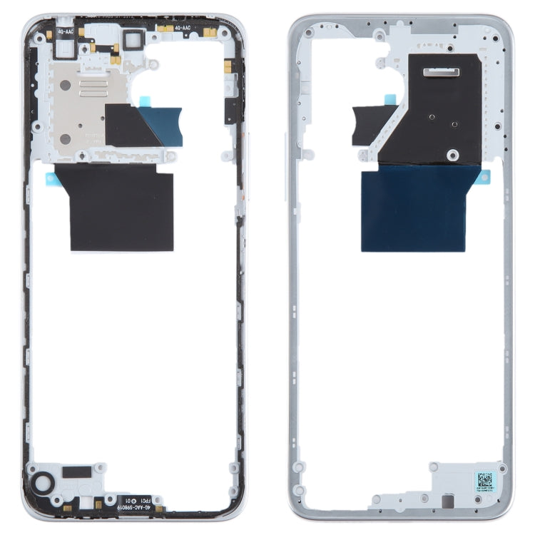 For Xiaomi Redmi 12 4G Original Front Housing LCD Frame Bezel Plate (Silver) - Frame Bezel Plate by buy2fix | Online Shopping UK | buy2fix