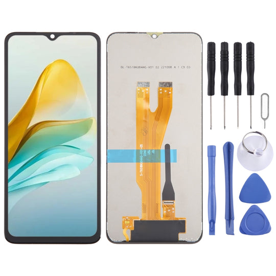 For ZTE Blade A53 LCD Screen with Digitizer Full Assembly (Black)