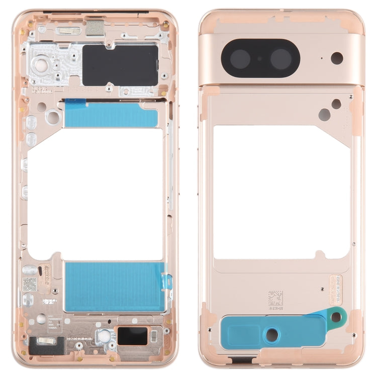 For Google Pixel 8 Original Front Housing LCD Frame Bezel Plate (Gold) - Full Housing Cover by buy2fix | Online Shopping UK | buy2fix