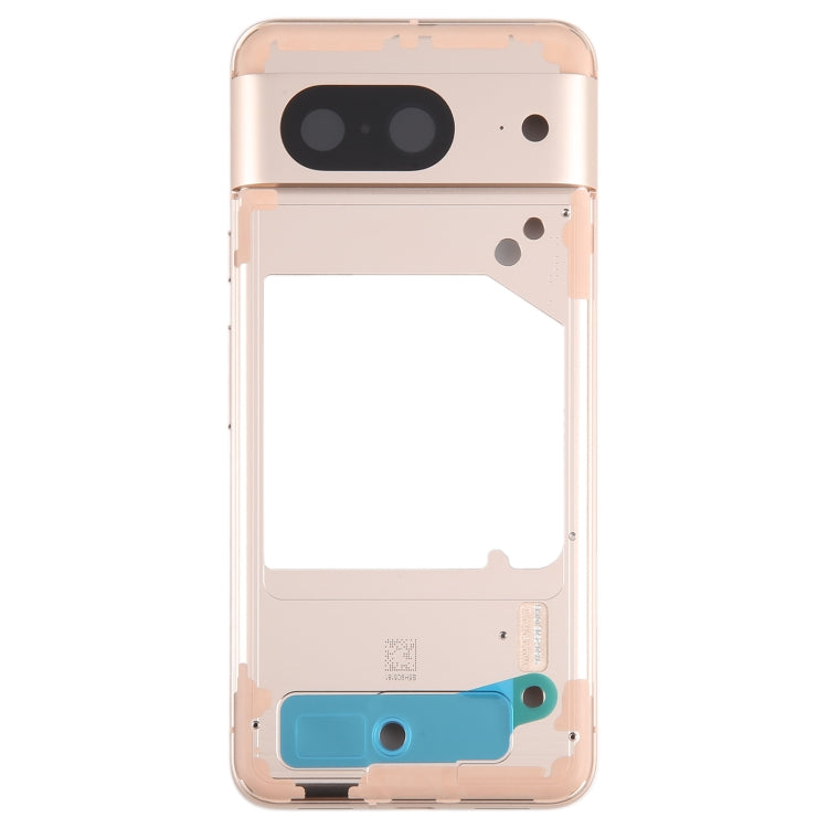 For Google Pixel 8 Original Front Housing LCD Frame Bezel Plate (Gold) - Full Housing Cover by buy2fix | Online Shopping UK | buy2fix