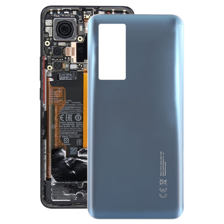 For Xiaomi 12T OEM Glass Material Battery Back Cover(Blue) by buy2fix