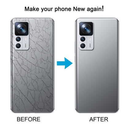 For Xiaomi 12T OEM Glass Material Battery Back Cover(White) by buy2fix