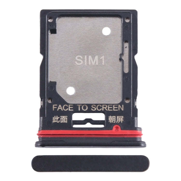 For Xiaomi Poco X4 GT SIM Card Tray + SIM Card Tray / Micro SD Card Tray (Black) by buy2fix