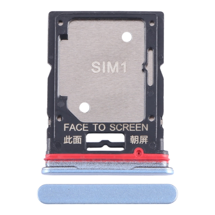For Xiaomi Redmi Note 11T Pro+ SIM Card Tray + SIM Card Tray / Micro SD Card Tray (Blue) by buy2fix