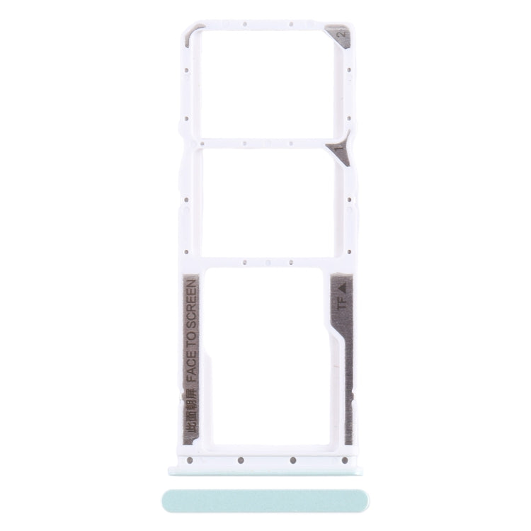 For Xiaomi Redmi 12C SIM Card Tray + SIM Card Tray + Micro SD Card Tray (Green) by buy2fix