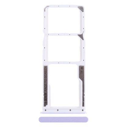For Xiaomi Redmi 12C SIM Card Tray + SIM Card Tray + Micro SD Card Tray (Purple) by buy2fix