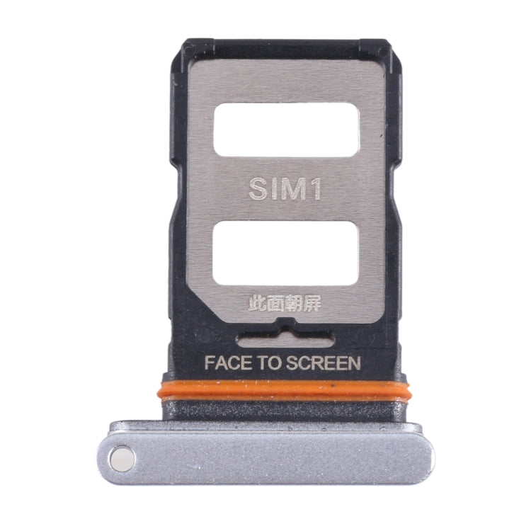 For Xiaomi Redmi Note 12T Pro SIM Card Tray + SIM Card Tray (Silver) by buy2fix