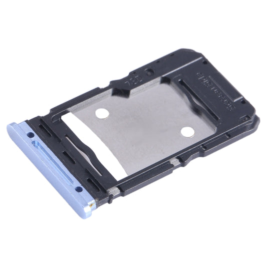 For Infinix Zero X Pro X6810 SIM Card Tray + SIM Card Tray + Micro SD Card Tray (Blue) by buy2fix