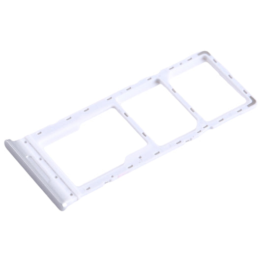 For Infinix Note 11 X663 SIM Card Tray + SIM Card Tray + Micro SD Card Tray (White) by buy2fix