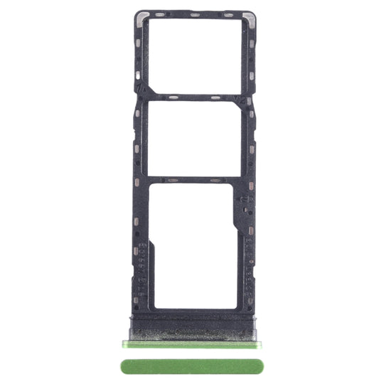 For Infinix Hot 12 Play SIM Card Tray + SIM Card Tray + Micro SD Card Tray (Green)