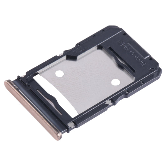 For Infinix Zero 20 X6821 SIM Card Tray + SIM Card Tray + Micro SD Card Tray (Gold) by buy2fix