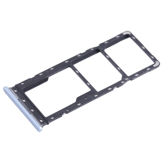 For Infinix Hot 30i X669 SIM Card Tray + SIM Card Tray + Micro SD Card Tray (Blue) by buy2fix