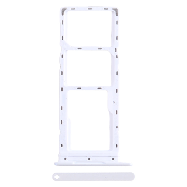 For Infinix Smart 7 HD X6516 SIM Card Tray + SIM Card Tray + Micro SD Card Tray (White) by buy2fix