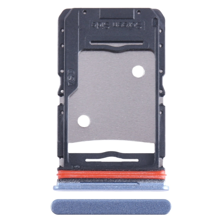 For Infinix Note 12 Pro 4G SIM Card Tray + SIM Card Tray + Micro SD Card Tray (Blue) by buy2fix