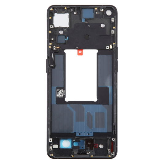 For OPPO Reno7 Pro 5G Front Housing LCD Frame Bezel Plate (Black) by buy2fix