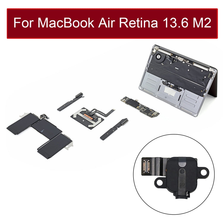 Earphone Jack Flex Cable 821-03656-A for MacBook Air 13.6 inch A2681 2022 EMC4074 (White) by buy2fix