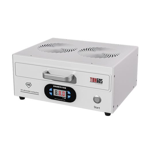 TBK 605 100W Mini UV Curing Lamp Box 48 LEDs Curved Surface Screen UV Curing Box, US Plug