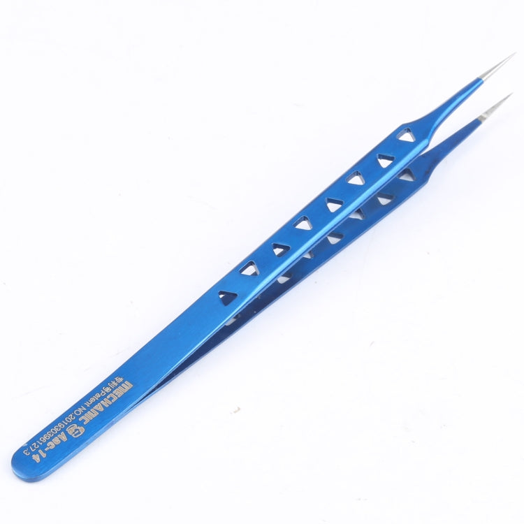 Mechanic Aac-14 Straight Precision Stainless Steel Tweezers - Tweezers by MECHANIC | Online Shopping UK | buy2fix