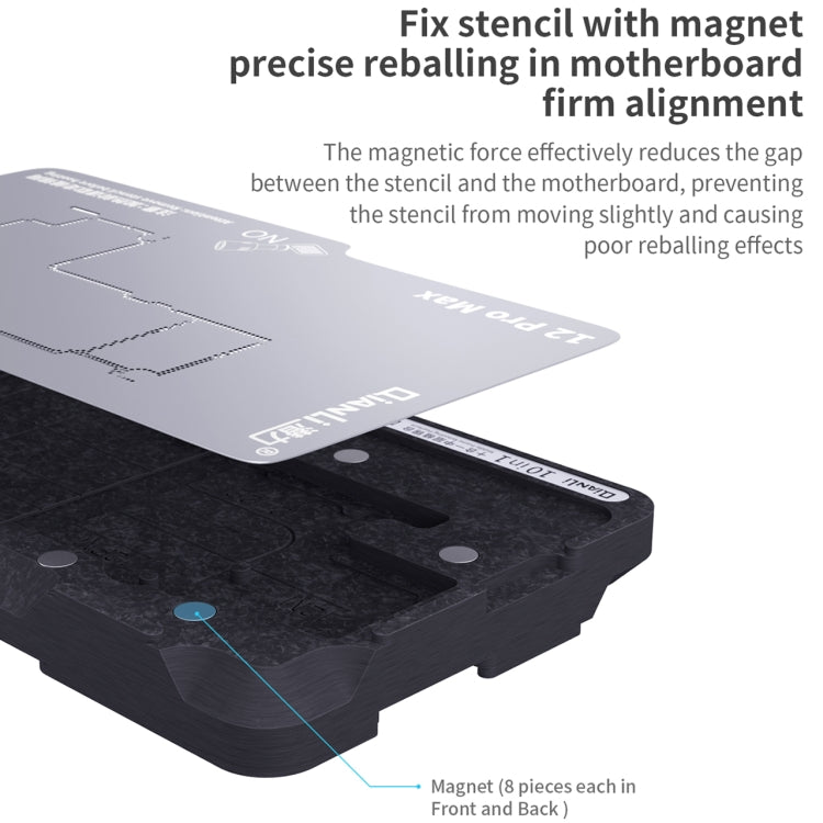 Qianli 10 in 1 Middle Frame Reballing Platform For iPhone X / XS / XS Max / 11 / 11 Pro / 11 Pro Max / 12 / 12 Pro / 12 mini / 12 Pro Max - Repair Platform by QIANLI | Online Shopping UK | buy2fix