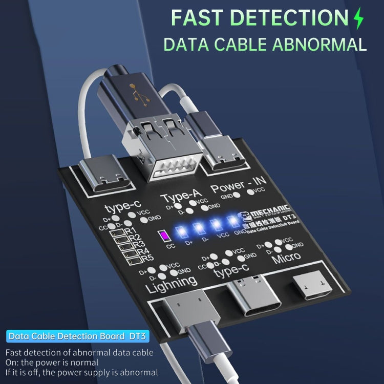 MECHANIC DT3 USB Data Cable Detection Board Short Circuit On-Off Switching Tester - Repair & Spare Parts by MECHANIC | Online Shopping UK | buy2fix